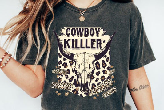 Cowboy Killer Leopard DTF Transfer