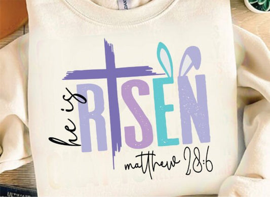 He is Risen DTF Transfer